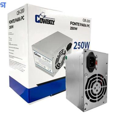Imagem de Fonte de Alimentação ATX Para PC 250W Real CB-200 - Cowboy