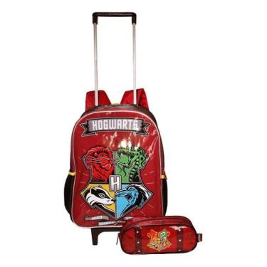 Imagem de Mochila Escolar de Rodinhas Harry Potter - Resistente - Luxcel