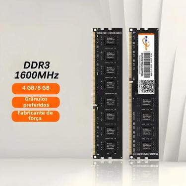 Imagem de Memória RAM DDR3 8GB/4GB - 1600MHz - PC3 - 240-pin - UDIMM, DDR3 4GB 1