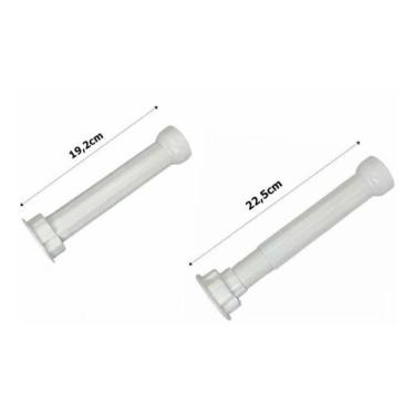 Imagem de Kit Com 4 Pés Cozinha/armário Plástico19,2 A 22,5cm - FERRAGENS, Branc