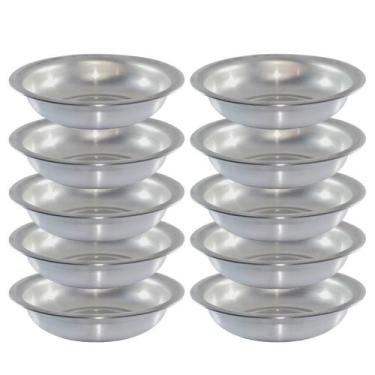 Imagem de Jogo 10 Mini Bacia Redonda Cuba Pequena Nº 9 - Mania de Alumínio