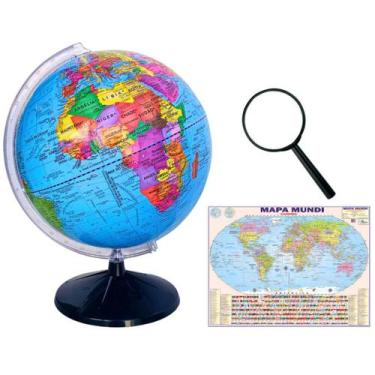 Imagem de Globo Terrestre Político Studio 30cm Diâmetro com Mapa Mundi Gigante e