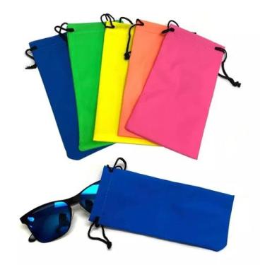 Imagem de Kit 10 Saquinho Capa Capinha Estojo Óculos Qualidade Atacado Estojinho