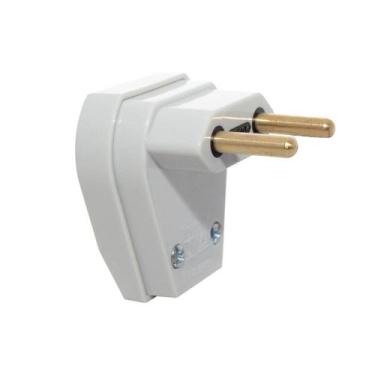 Imagem de Plug de Sobrepor 2P 20A Macho Cinza Pezzi, Cinza
