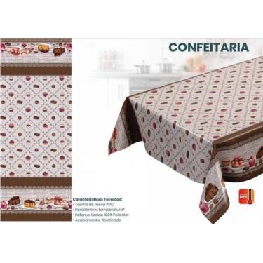 Imagem de Toalha de Mesa Estampada Térmica e Impermeável 140x200 Admirare, Confe