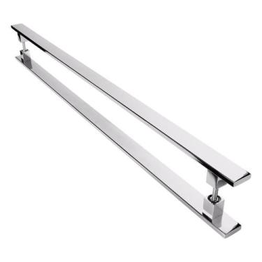 Imagem de Puxador Inox Para Porta Pivotante Madeira Vidro 1 Metro - Metalcromo
