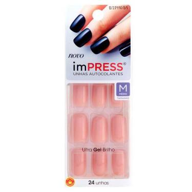 Imagem de Unhas Autocolantes ImPRESS - Color Médio Sea Breeze - Kiss NY, 1 Un