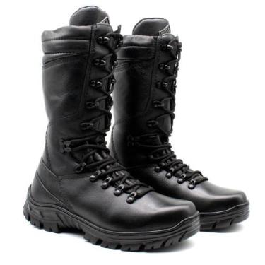 Imagem de Coturno Segurança EPI Cano Alto Couro Trabalho Conforto - BM Brasil, 3