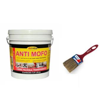 Imagem de Fundo Antimofo Bactérias Preventivo Allchem 3,6l + Pincel