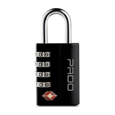 Imagem de Cadeado TSA Executive 4 Segredos Preto Pado