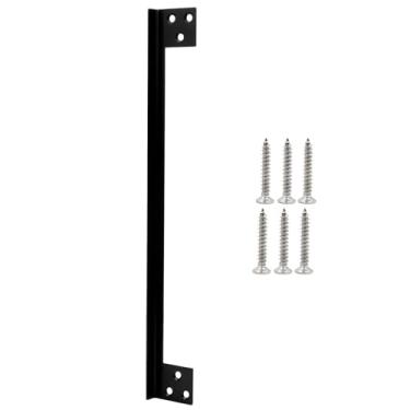 Imagem de LC LICTOP Placa protetora de segurança preta de 28 cm para bloquear o acesso à fechadura da porta/trava de fechadura 1 peça