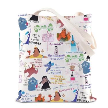 Imagem de ENSIANTH Mercadoria do filme Imperador Kuzco Inspirada em Veneno Sacola Sacola Lhama Veneno Presente Imperador Kuzco Bolsa de Compras Presente Magic Kingdom, Bolsa Kuzco, 13.38 inches x 1.5 inches x