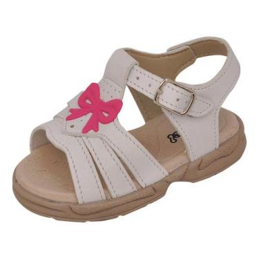 Imagem de Sandália Ortopédica Infantil Menina Laço Branca - Raniel Calçados, 16