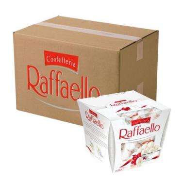 Imagem de Chocolate Bombons Raffaello Ferrero 6 Caixas de 15 Unidades