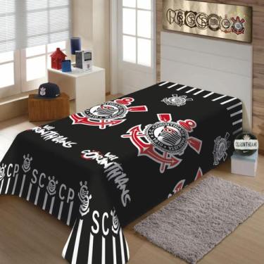 Imagem de Cobertor Vai Corinthians Manta Quentinha Cama Solteiro Curintia Coring