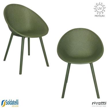Imagem de Kit 2 Cadeiras Outdoor Drops Várias Cores com Proteção UV - Rivatti, V