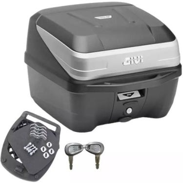 Imagem de Baú Bauleto moto Givi Traseiro Monolock T33nbr 33l Traffic 3 Preto com