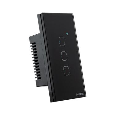 Imagem de Interrupt. Conector Inteligente Wifi TOUCH3 Preto Intelbras EWS1003BR