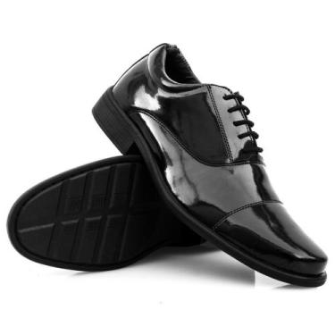Imagem de sapato militar masculino social casual moderno bico redondo - slz, Ver