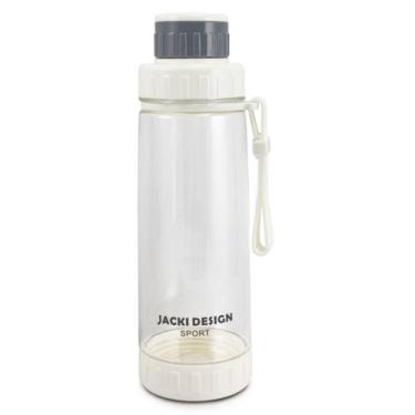 Imagem de Garrafa de Água Squeeze com Alça 650ml Jacki Design Branco