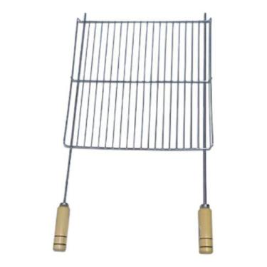 Imagem de Grelha Uruguaia Reforçada C/borda Churrasqueira 40x40cm Jjb - JJB Util