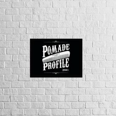 Imagem de Quadro Pomade Profile 45x34cm - com vidro - Quadros On-line, Madeira p
