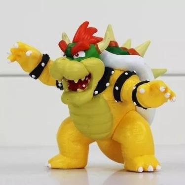Imagem de Boneco Koopa Bowser Super Mario Bros Em Pvc bonequinho Original Brinqu
