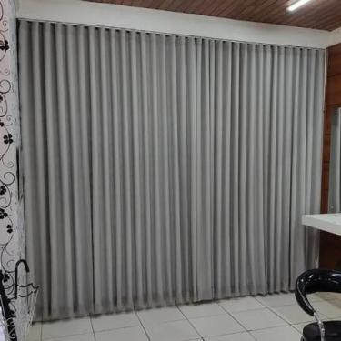 Imagem de Cortina Linho Com Blackout 8,00x2,60 Trilho Wave Suiço - Salvatex Conf