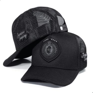 Imagem de Boné Masculino Feminino Preto Country Trucker Telinha Linha Agro Lança