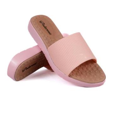Imagem de Sandália rasterinha Casual Feminina Poderosa Confort, Rosa, 36