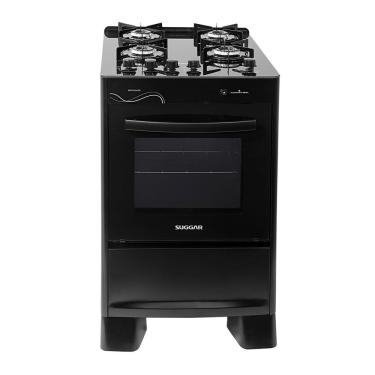 Imagem de Fogão De Piso 4 Bocas Mesa Vidro Neo Glass Suggar Bivolt  