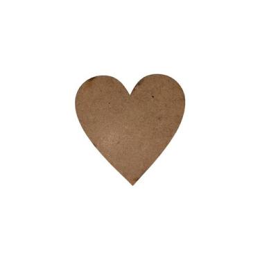 Imagem de Pacote 50 Aplique Coraçao 5x5 Mdf Madeira Laser - ATACADÃO DO ARTESANA