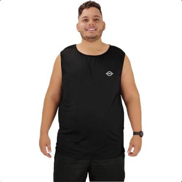 Imagem de Camiseta Regata Masculina Academia Dry Fit Plus Size Premium - Princes