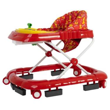 Imagem de Andador musical superluxo infantil vermelho jumbobaby