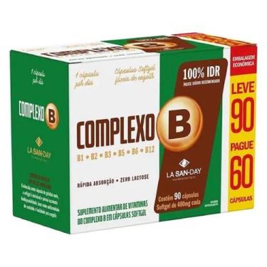 Imagem de Complexo de Vitaminas B Leve 90 Pague 60 Cps - La San Day