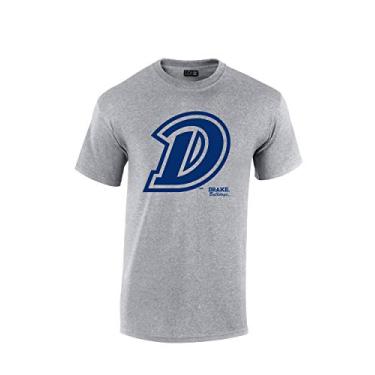 Imagem de Camiseta de manga curta 100% algodão Drake Bulldogs, cinza atlético, GG