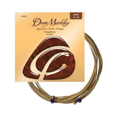 Imagem de Dean Markley Cordas acústicas de bronze vintage assinaturas, 11-52, 2002, luz