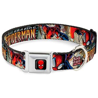Imagem de Buckle-Down Coleira para cães com fivela de cinto de segurança – The Amazing Spider -MAN #509 Sins Past-Part One Cover – 3,8 cm de largura – Serve para pescoço de 45,7 a 81,2 cm – Grande