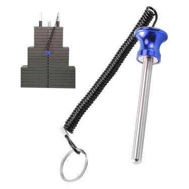 Imagem de AIKESIWAY Pino de empilhamento de peso, pino de peso magnético, diâmetro de liga de alumínio sólido de 10 cm de diâmetro, pino universal para academia, máquina de musculação, acessórios de máquina de