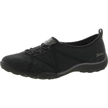 Imagem de Skechers Tênis feminino Breathe-Easy-a Look, Preto, 8.5 Wide