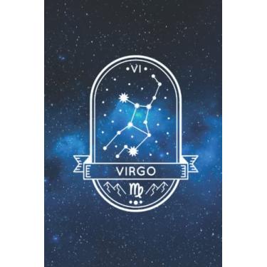 Imagem de Virgo Zodiac Astrology Series - Bullet Journal Dot Grid Paperback: 80 pages, 6x9 inches, glossy cover paperback