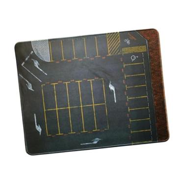 Imagem de EHJRE 1:64 estacionamento mini carro garagem modelo antiderrapante mouse pad de estacionamento para coleção layout de decoração de mesa, 50x40cm