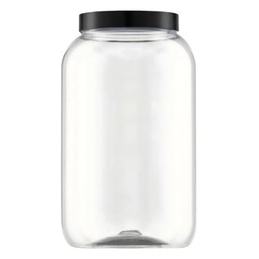 Imagem de Kit 36 Potes Multiuso Grande Mantimentos Tampa De Rosca 3,6l (Preto)