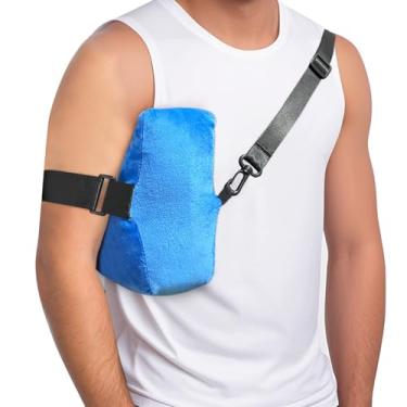 Imagem de Travesseiro de ombro para pessoas que dormem de lado, travesseiro de cirurgia de ombro para dormir, travesseiro de punho rotador para alívio da dor no ombro, travesseiros de braço após cirurgia,