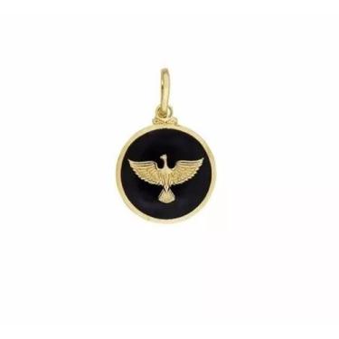 Imagem de Pingente Medalha Divino Espírito Santo Folheado Ouro 18k - Milena Folh