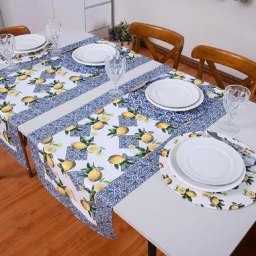 Imagem de Caminho de Mesa Estampado 1 Peça Toalha Microfibra 1,25m x 43cm - LÍDE