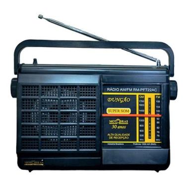 Imagem de Rádio Portátil 2 Faixas Gabinete Dungão - Motobras AM FM 22AC