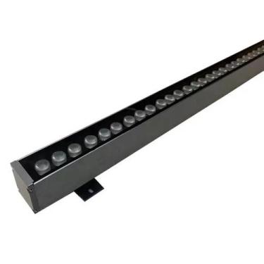 Imagem de Projetor linear Ribalta 24W 6000k 24V  Fonte IP67 blindada Luz Branca 