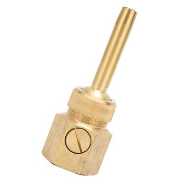 Imagem de Bocal de fonte, rosca fêmea de 2,5 cm, latão, com válvula, altura e direção da coluna de água ajustáveis, substituição da cabeça do aspersor a jato de spray, bocal de bomba de água para piscina,