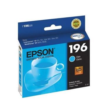 Imagem de Cartucho Tinta Epson T196 Ciano XP401 Original